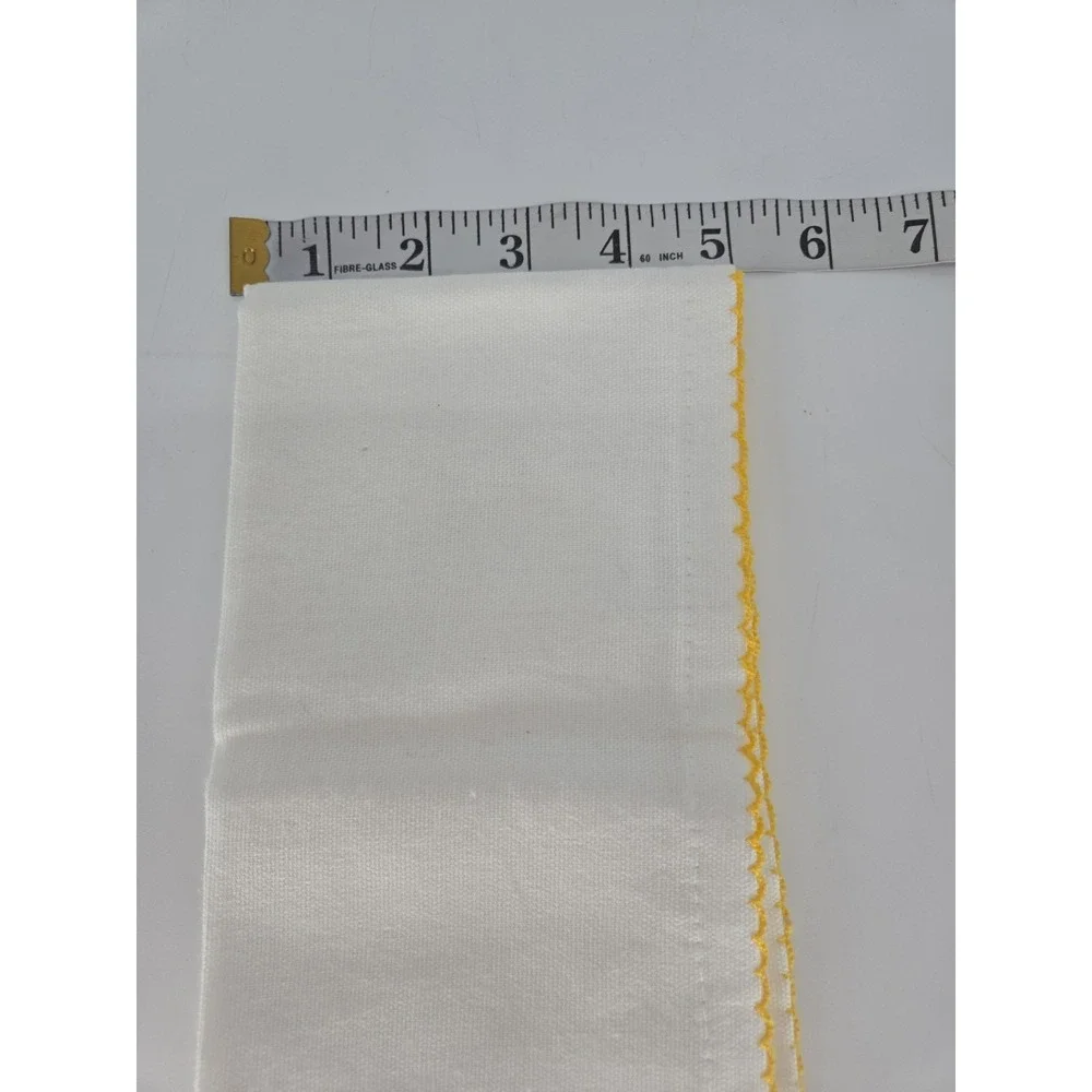 Kohl's Blossoms & Blooms Boutique Cloth Napkins Set 6 Color Crochet Trim 19